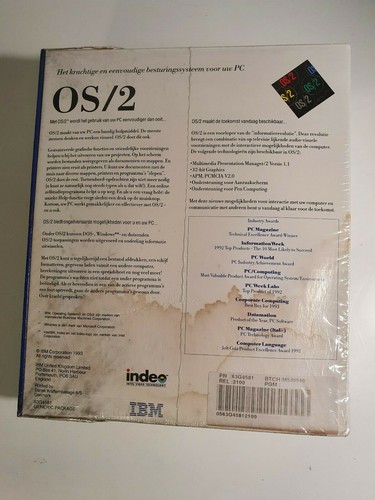 IBM OS/2 2.1 *New & Factory Sealed* (1993) in Retail Big Box *Vintage* - Afbeelding 2 van 3