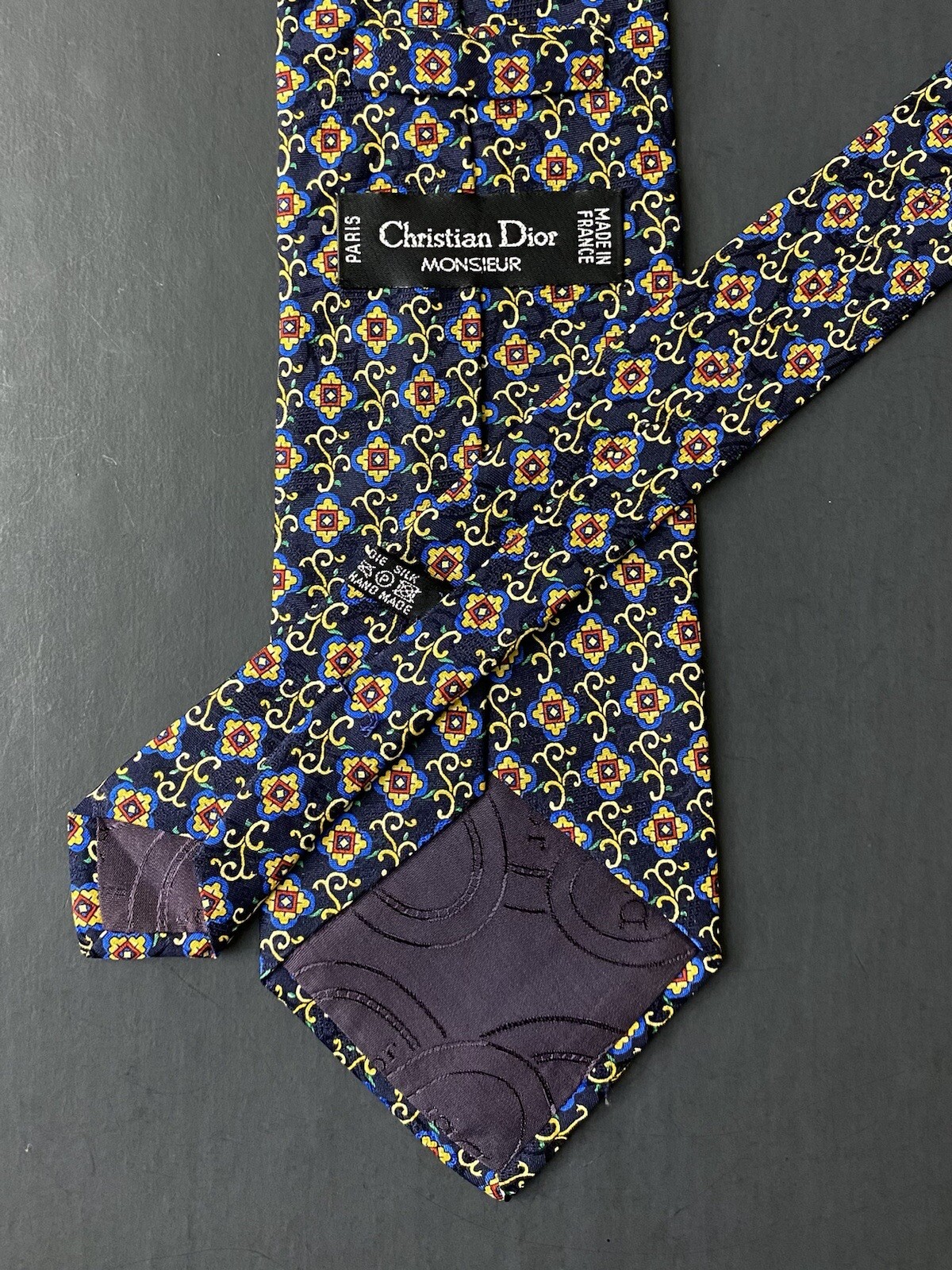CHRISTIAN DIOR Monsieur France Silk Tie Gem