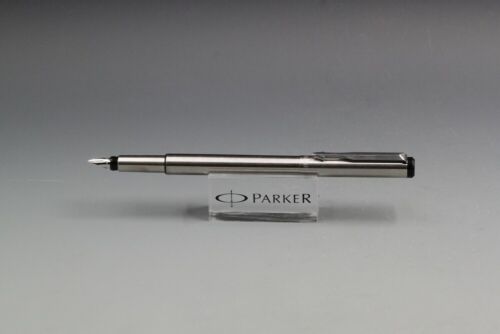 Pluma Estilográfica Parker Vector Series 2 PIEZAS Acero Inoxidable Color 0.5mm Fina Nuevo en Caja - Imagen 5 de 5