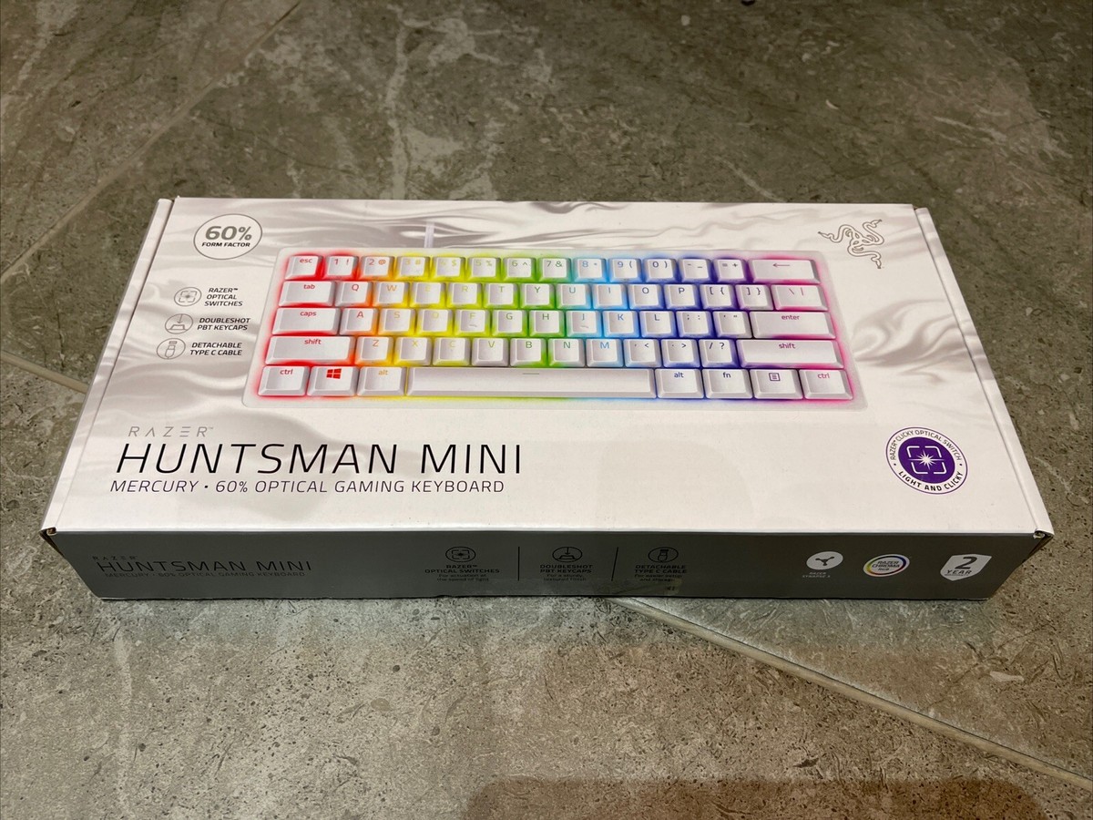 Razer Huntsman Mini Mercury - 60% Optical Gaming Keyboard (Linear