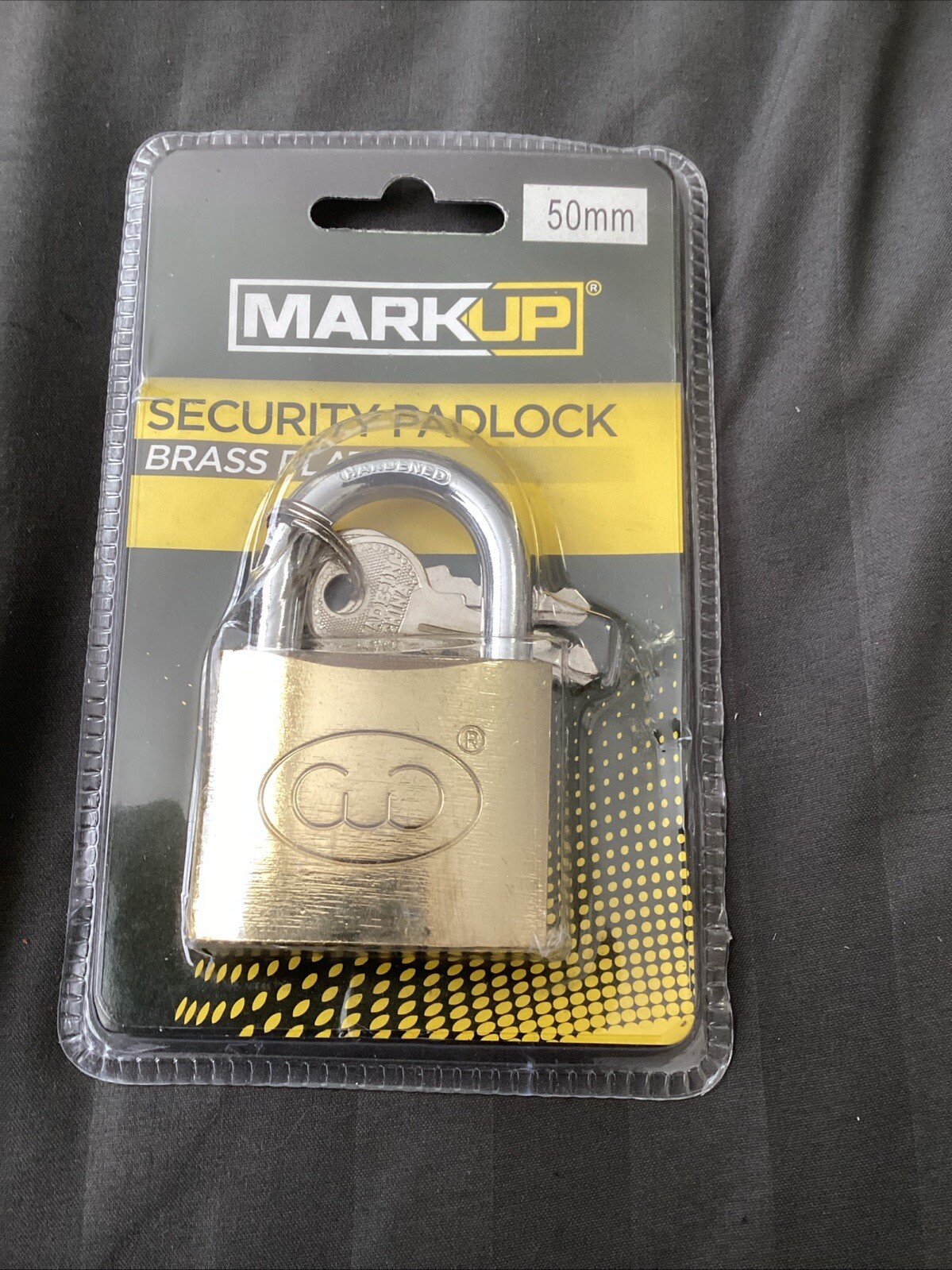 Markup 50 Mm Brassed Padlock