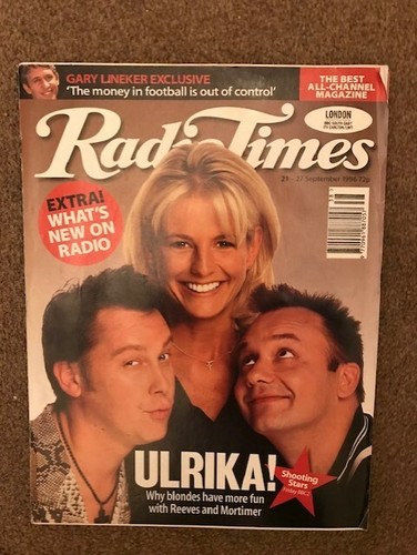 Radio Times 21. September 1996 ULRIKA JOHNSON Vic Reeves GARY LINEKER