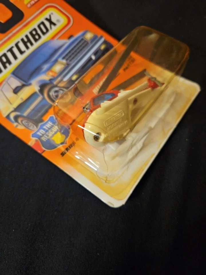Matchbox #29 Helicopter The Rescue Series Plastic On Packaging Is Cracked (s2) - Image 3 of 4