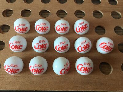 VINTAGE | Enjoy Coke | Red Print on White | Marble | 1993 | LOT OF 13