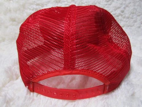 Fry Steel Hat Cap Snap Back Red Trucker Mesh Logo Embroidered - Picture 4 of 8