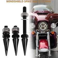 CNC Windshield Spike Bolt Kit Fit For Harley Electra Street Tri Glide FLHT FLHTK