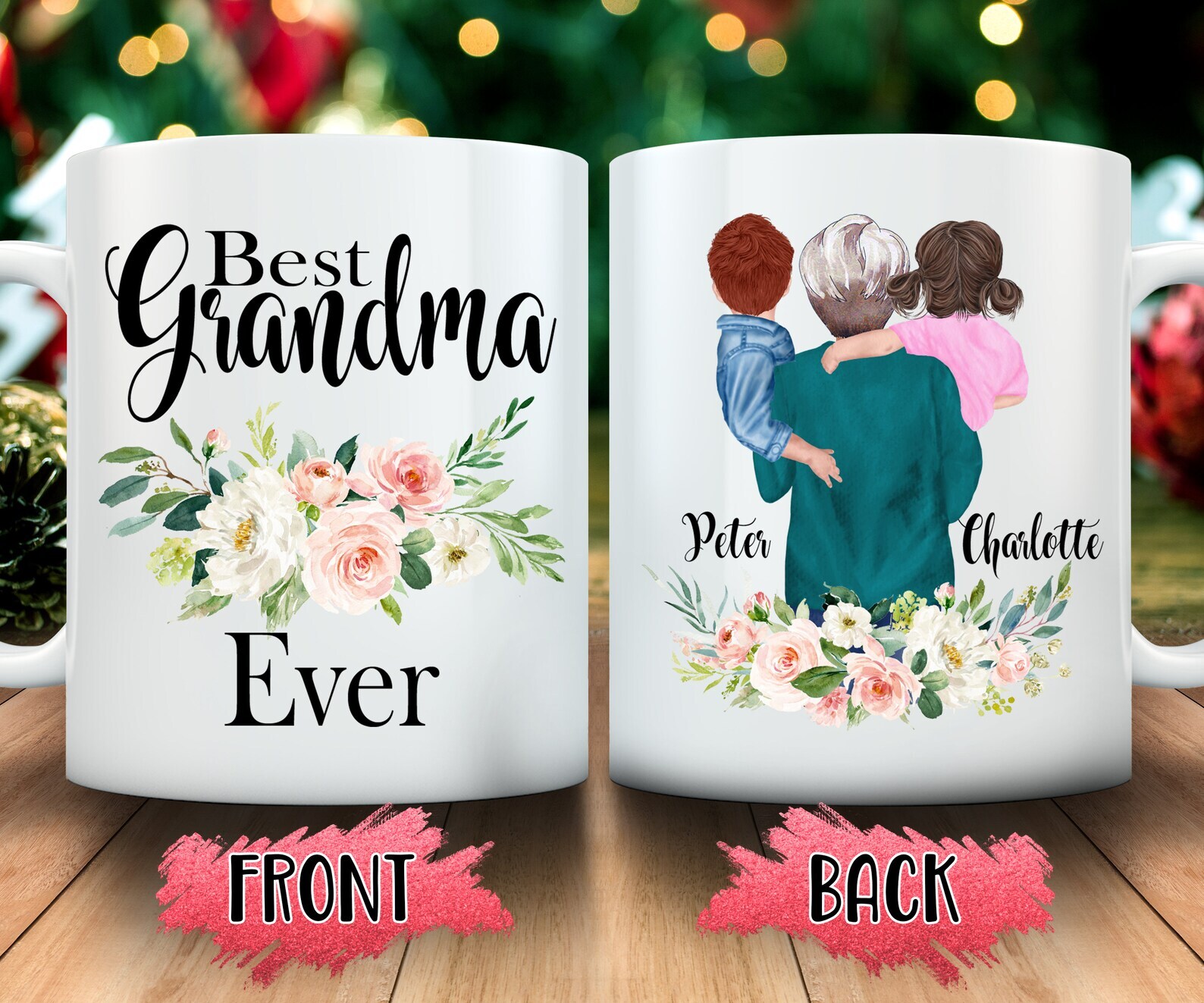 Best Grandma Ever Personalized Grandma Mug Mom Birthday Gift From Grandkids