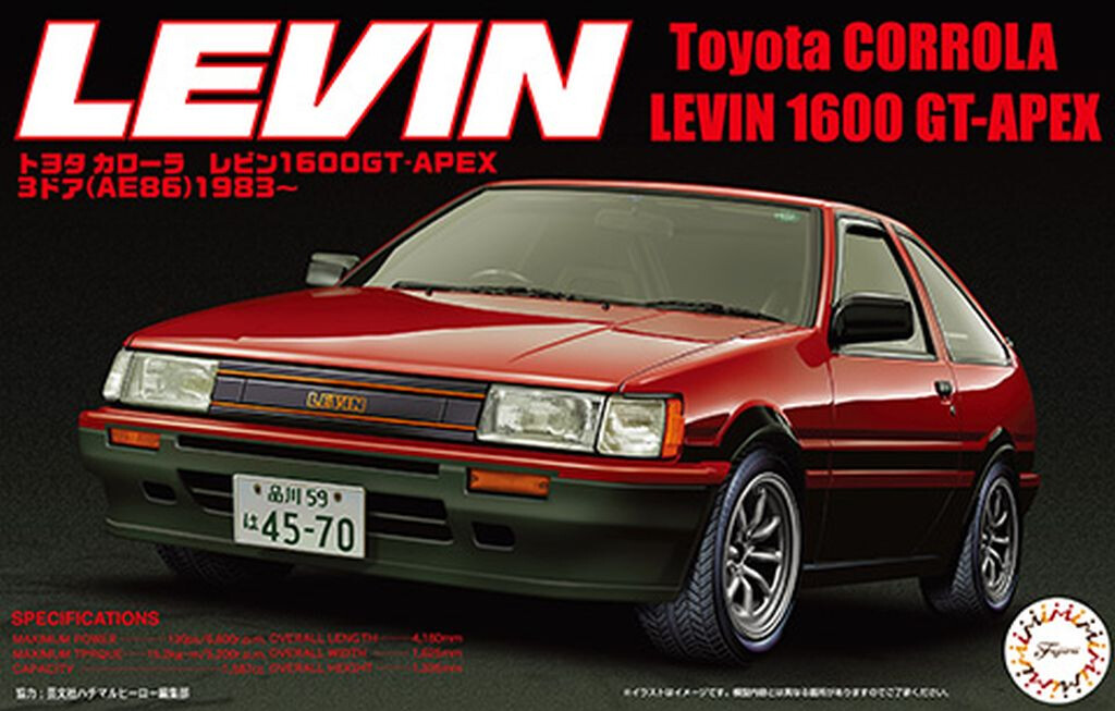 FUJIMI 47232 1:24 Toyota Corola AE86 Levin '83