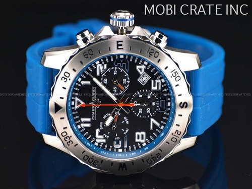 NWD CHASE DURER 50MM MEN FLIGHT COMMANDER SWISS CHRONO SAPPHIRE BLK BLUE WATCH - Picture 5 of 8