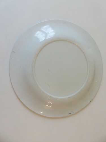 ASSIETTE PLATE FAIENCE GIEN 19EME ARMOIRIES BLASON DEVISE N°2 - Picture 3 of 7