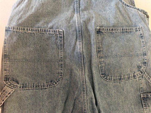 Herren Vintage Lee Latzhose Overall Denim Carpenter Can't Bust 'Em - Größe L - Bild 4 von 8