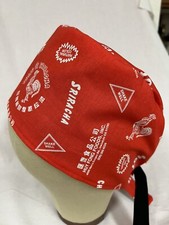 Men/Women Surgical Scrub Cap Lined Hot Sauce Chile 100 Cotton