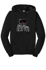 COME C'MON ON EAT IT GARMIN LIVESCOPE FINDER ICE FISHING ADULT PULLOVER HOODIE
