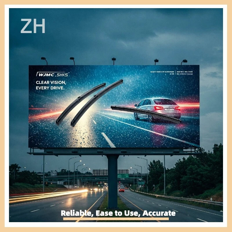 Pair Windshield Wiper Blades J-hook Quality 24" & 22" Inch Bracketless Frameless - Image 4 of 4