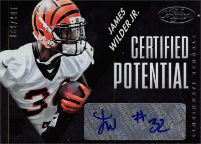 James Wilder Jr. autographed football card 2014 Panini Certified Potential #PJW