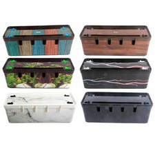 Maqio Home Cable Tidy Wire Management IML Print Box - Various Colours