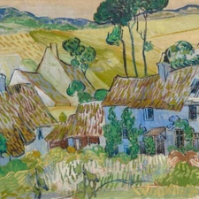 ACEO Art Card "A Farm Near Auvers" by Vincent van Gogh