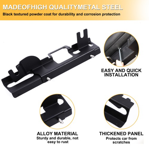 Black Steel Tailgate Upper Door Lock Dust Cover For Ineos Grenadier 2020-2025 - Picture 8 of 14