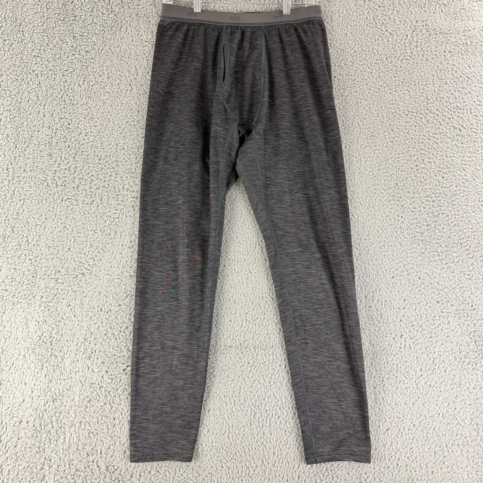 REI CoOp Base Layer Pants Mens Medium Gray Pull On Stretch Outdoors Hiking