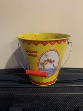 Curious George Vintage Tin Pale Sand Bucket 7.25 w X 7 h Universal Stu