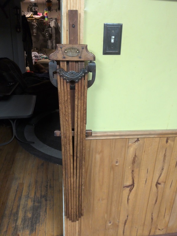 Antique Perfection Clothes Drier Wood 8 Arm Drying Rack L. Hopkins PRIMITIVE