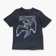 Vintage Led Zepplin 1984 'Zoso' Double Sided 80s 90s Angel T-Shirt USA Made (M)