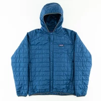 Patagonia Mens Medium River Salt Nano Puff Snap Front Hoody Jacket LINER ONLY