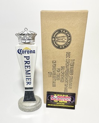 Corona Premier Cerveza Crown Topper Beer Tap Handle 8.5  Tall Brand New In Box!