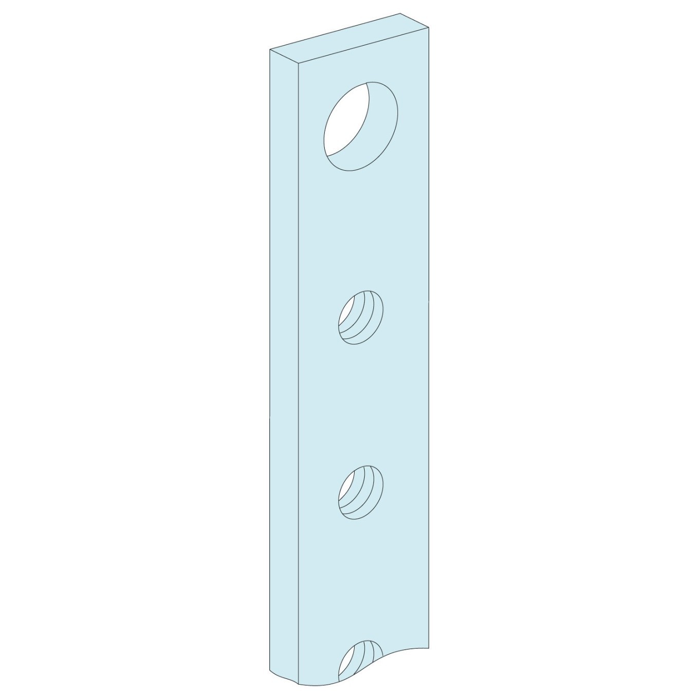 Prism set threaded rods 3/4P 160A 1000 mm LVS04161/4pcs