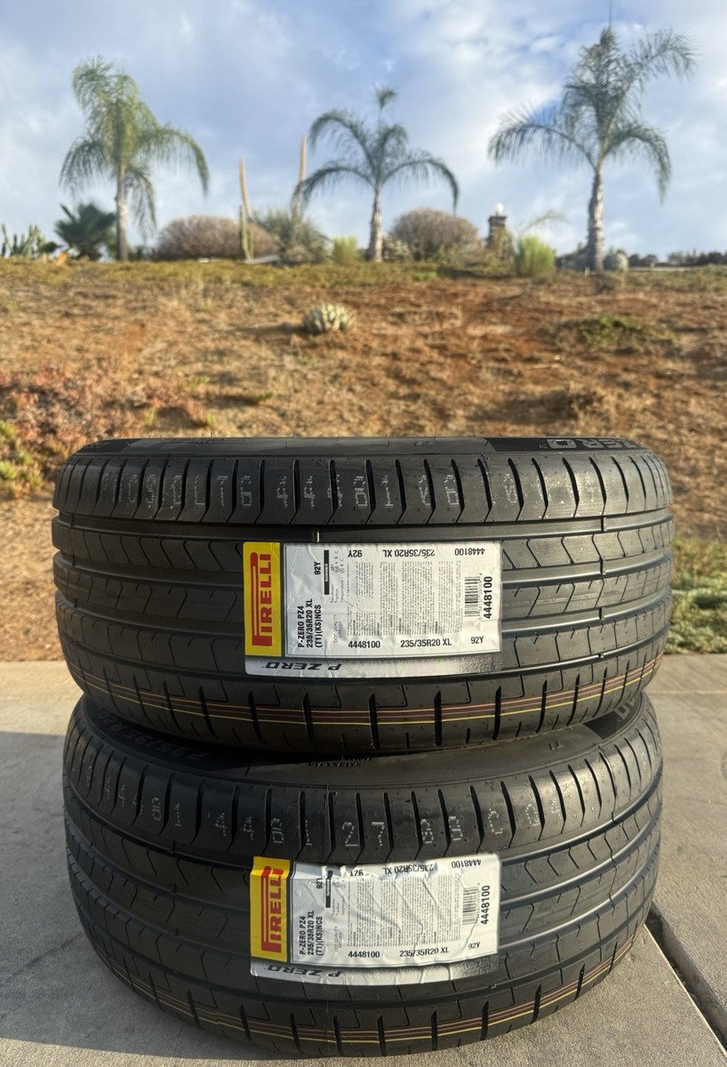 Set of 2 BRAND NEW Pirelli P Zero PZ4 235/35R20 92Y T0 Tesla ELECT