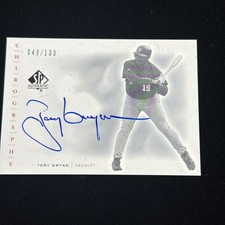 2001 SP Authentic Chirography Update Silver /100 Tony Gwynn Auto Signed Padres