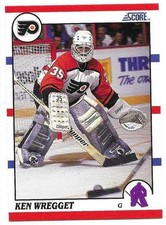KEN WREGGET 1990-91 SCORE CARD NEAR MINT CONDITION