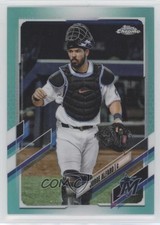 2021 Topps Chrome Aqua Refractor 154/199 Jorge Alfaro #25 05ns