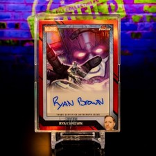 Ryan Brown Red Auto #/5 Topps Finest Fantastic Four Marvel CB Alpha Galactus SS