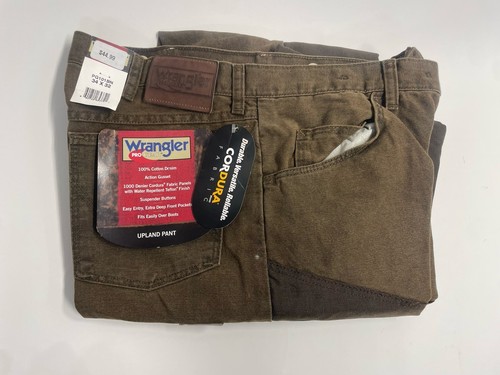 Wrangler Pro Gear Jeans Cordura Hunting Outdoor 34 32 Mens Two Tone Brown New