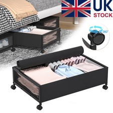Under the Bed Storage Containers with Wheels, Under Bed Shoe Storage Organizer