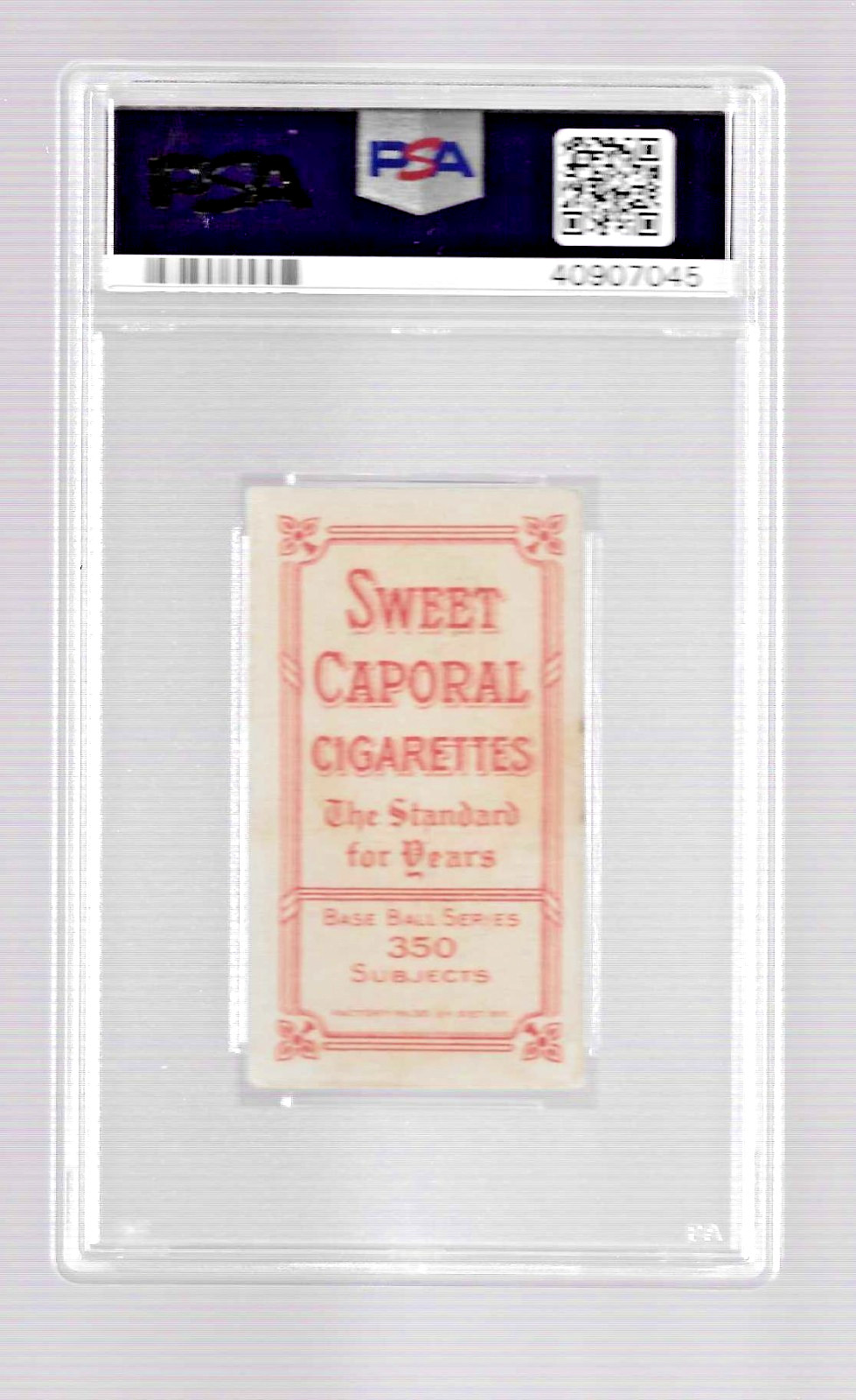 1909 T206 SWEET CAPORAL 350/30 TOBACCO BASEBALL CARD JAKE ATZ PSA 3.5 WHITE SOX view 4