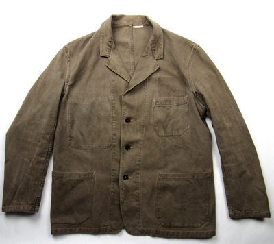 #ad Vtg Vetra France Sanforized Chore Jacket Mens Sz 40 Twill Pockets Work Wear Coat $149.99
