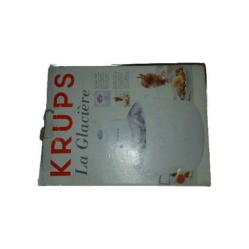 Krups La Glaciere Ice Cream & Sorbet Maker Model 358 White- New Open Box