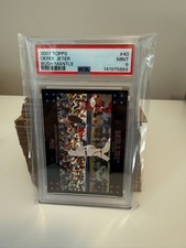 2007 Topps Derek Jeter Bush/Mantle PSA 9 #40
