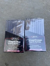 2 BCW 197pt 5mm Thick Card Toploader Card Holder (10 per pack - 20 total) NEW