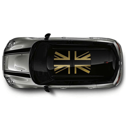 Genuine Mini Gold Jack Roof Graphic - With Sunroof 51-14-2-355-191 - Picture 3 of 5