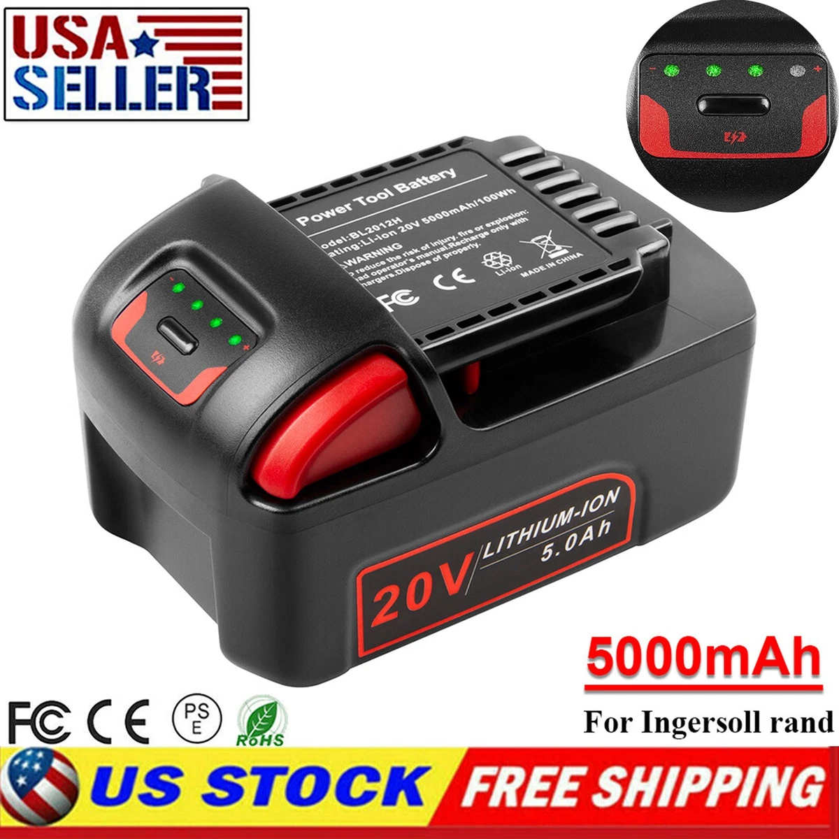 Ingersoll Rand 20 V Power Tool Batteries for sale | eBay