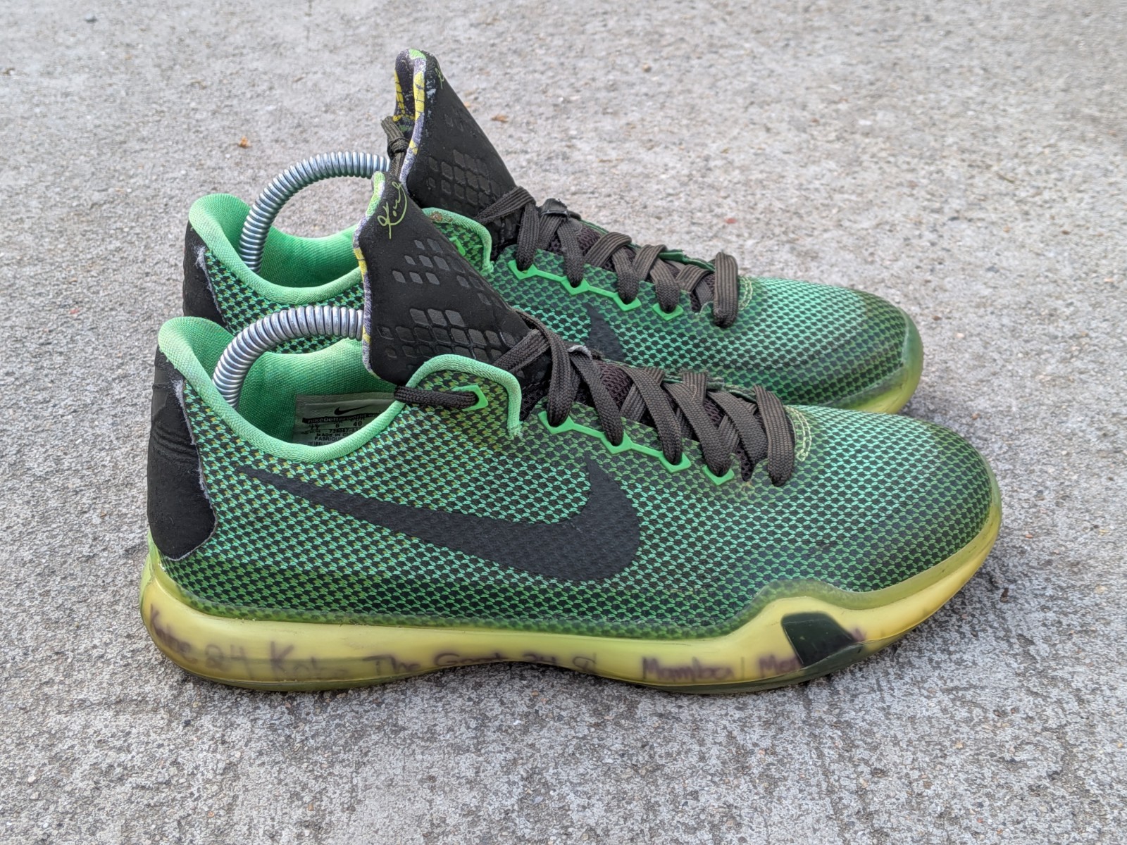 Nike Kobe  10 X Vino Green Shoes 2015 Shoes Youth Size 7Y (705317-333) thumbnail 7