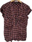 Womens Antilia Femme Multicolour Short Sleeve Top Size M Pit 18"