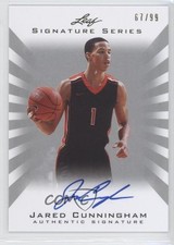 2012 Leaf Signature Series Silver 67/99 Jared Cunningham #BA-JC2 Auto 8e8