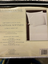 Luxury Home 1600 Series 6 Piece Queen Egyptian Softness Sheet Set White New