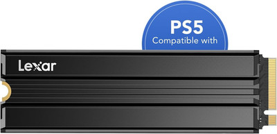 Lexar NM790 4TB M.2 NVMe SSD mit Kühlkörper, bis zu 7400MB/s lesen, für PS5 und PC