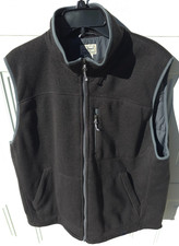 LLBean Men's XL Black Vest Primaloft Quilted Gray Lining Mock-Neck NEW NWOT