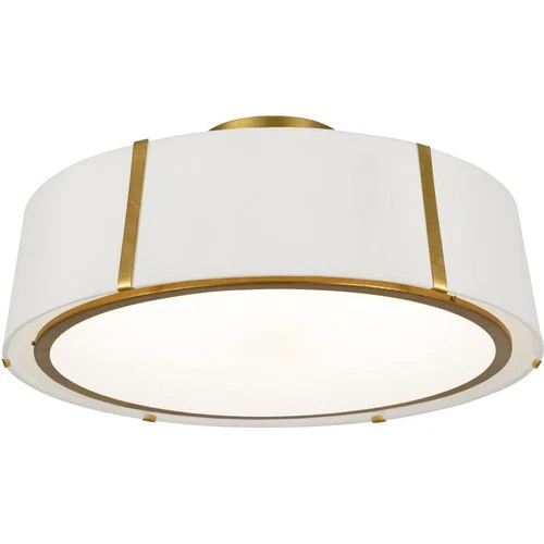 Crystorama FUL-907-GA_CEILING Fulton Semi-Flush Mount Antique Gold - Picture 1 of 6